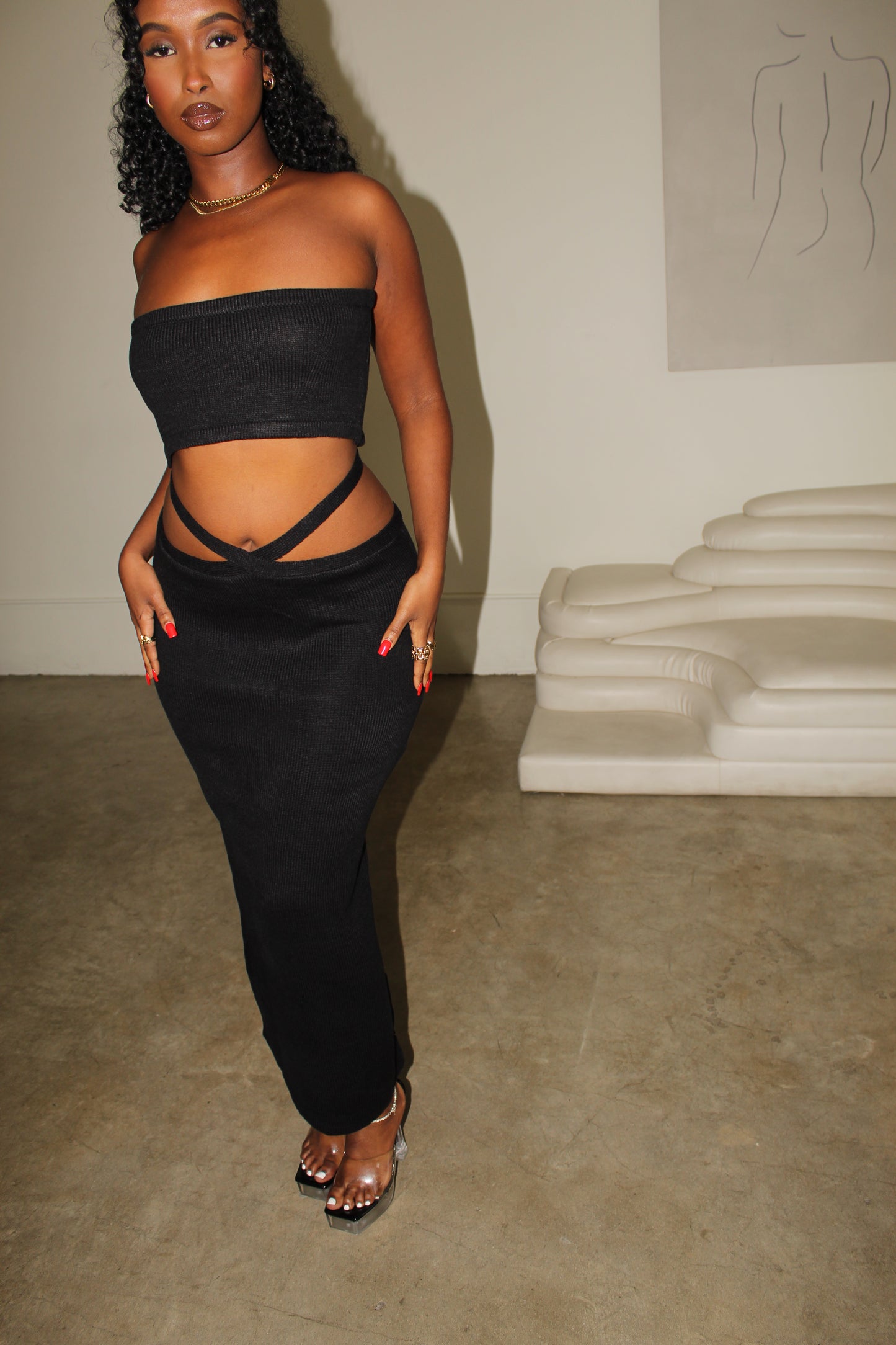 ANGELA 3 PC SKIRT SET