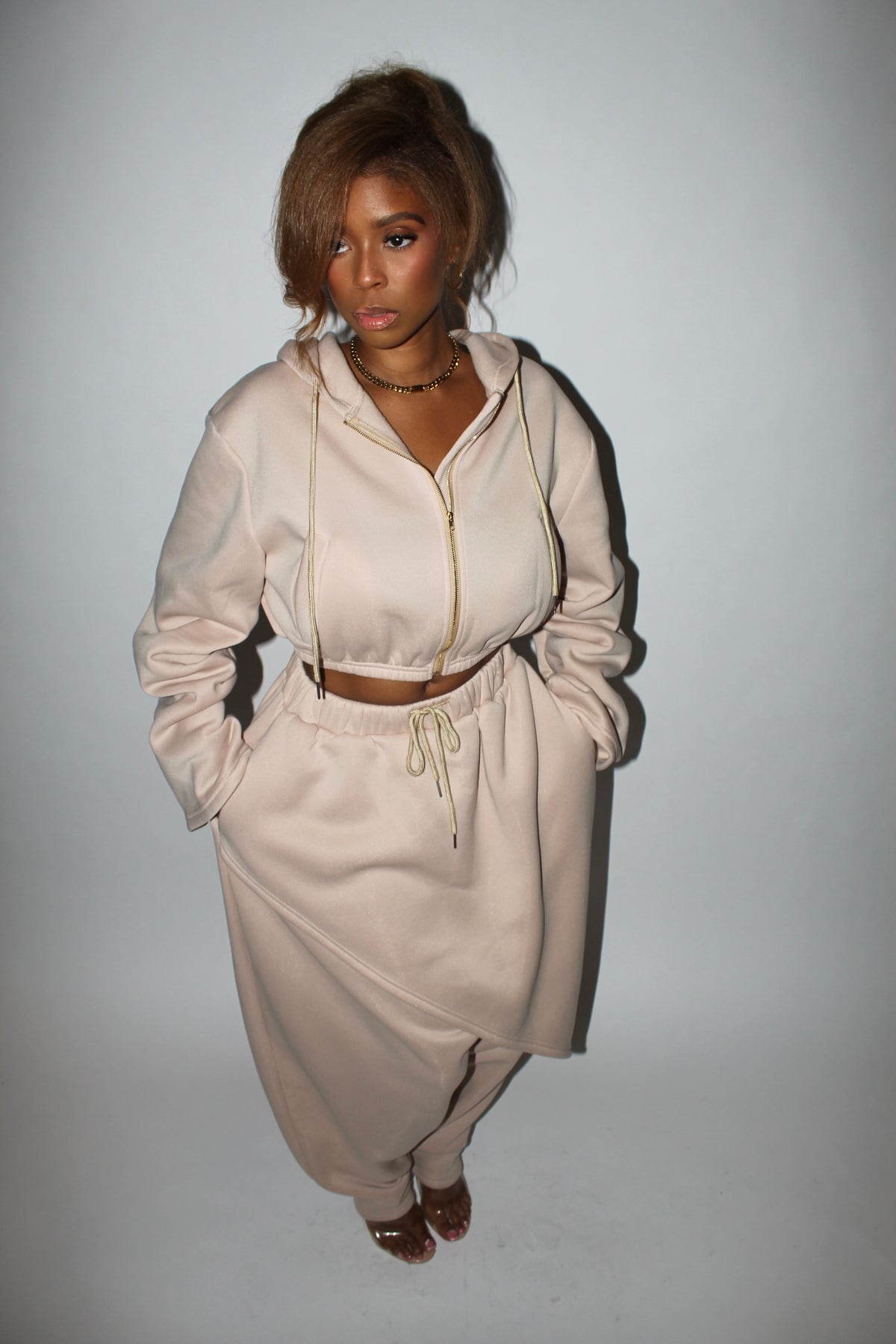 UPTOWN JOGGER SET NUDE