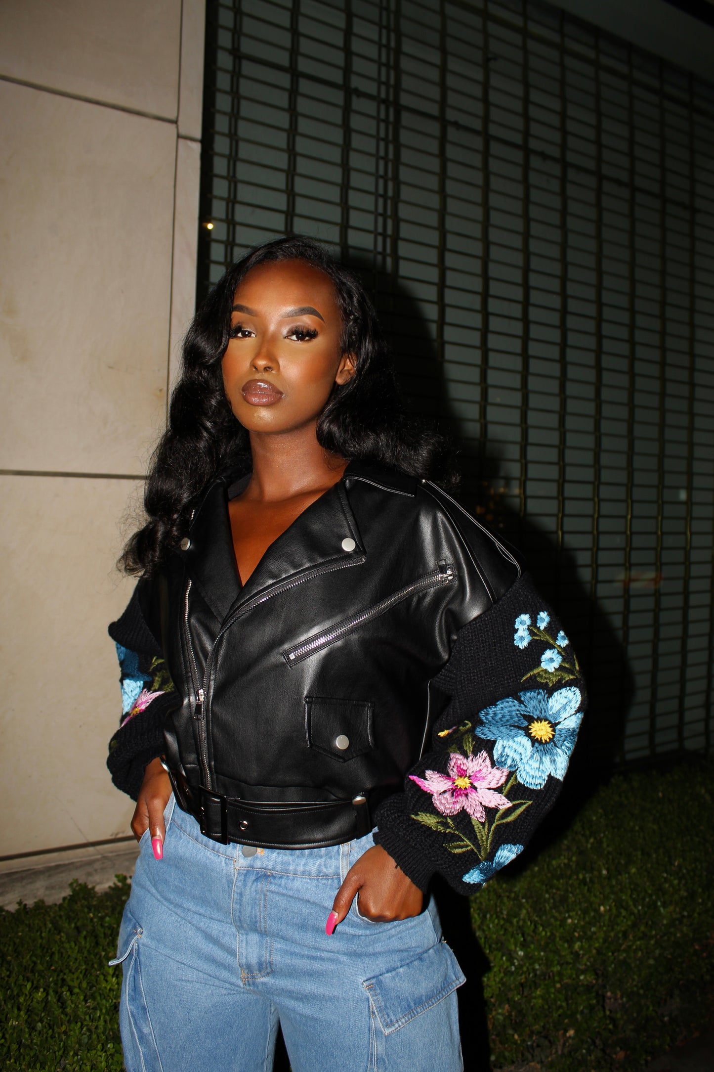 BLOSSOM BIKER JACKET