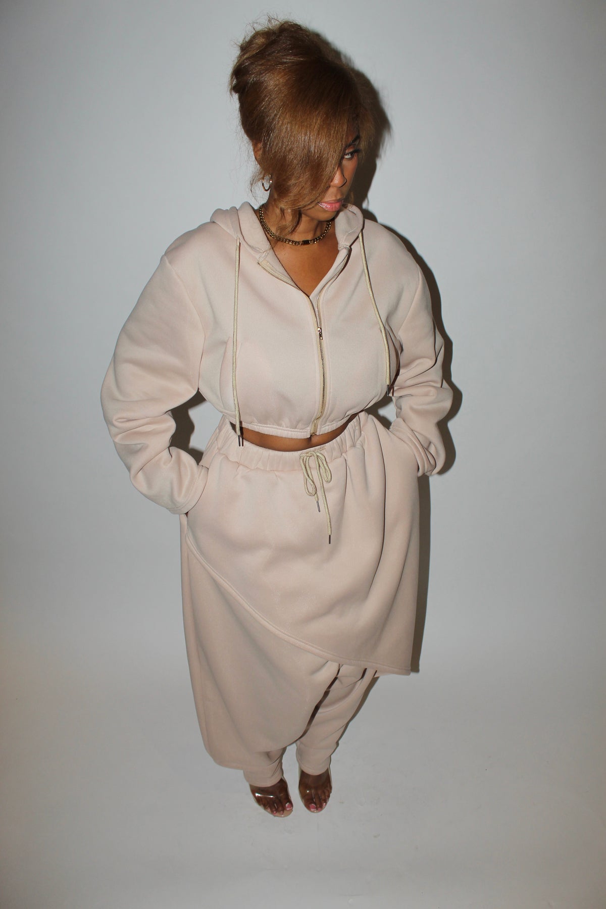 UPTOWN JOGGER SET NUDE